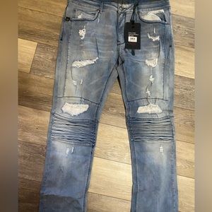 Level 7 distressed jeans mens 38x32 special k-NWT